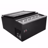 	Vitrină frigorifică de masă – 772 mm – statică – cu 3 recipiente de 5 litri – capac cu deschidere către partea de servire