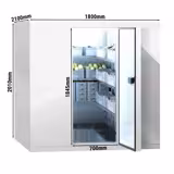 Chambre froide - 1800 x 2100 mm - 5,88 m³