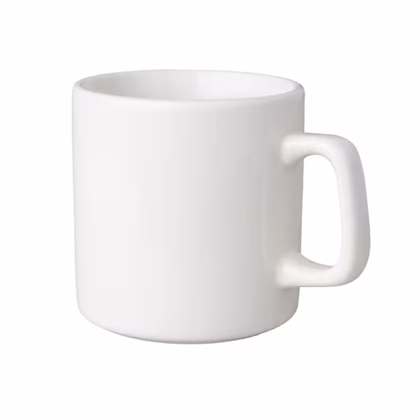 (12 pièces) BUDGETLINE – Tasse à café Mammoet – 200 ml – Blanc