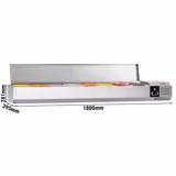 Opzetkoelvitrine PREMIUM - 1800x395mm - 8x GN 1/3