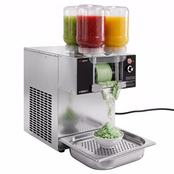 Profesionální Stroj na Bingsu / Výrobník Sněhové Tříště - 120 kg/24h - 4x 2,5 Litru - Nerezová Ocel