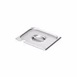 (6 Stück) Edelstahl-Deckel GN 1/2 - mit Löffelaussparung