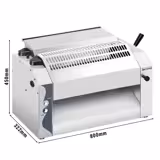 Laminadora de pizza - para pizza Ø520mm; massa fresca 520mm - espessura da massa 0 a 10mm - 370W - Aço inoxidável