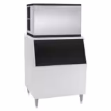 Machine à glaçons - Cubes - 403 kg/24 h - y Bac à glaçons
