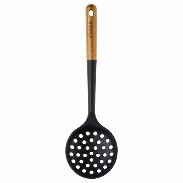 STAUB | مغرفة مخرمة - 310 مم - سيليكون - أسود