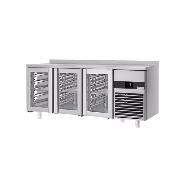 Kylmätiski PREMIUM - 1865x700mm - 3 lasiovella ja jalustalla