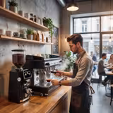 WEGA | Pegaso Plus – Machine à expresso à porte-filtre – 2 groupes – 3,7 kW – avec mousseurs à lait & eau chaude – Noir