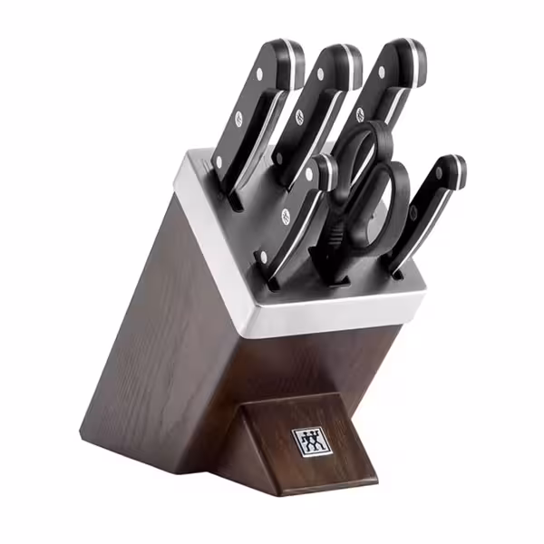 ZWILLING | GOURMET SharpBlock - Zelfslijpend messenblok - 7 stuks - Bruin