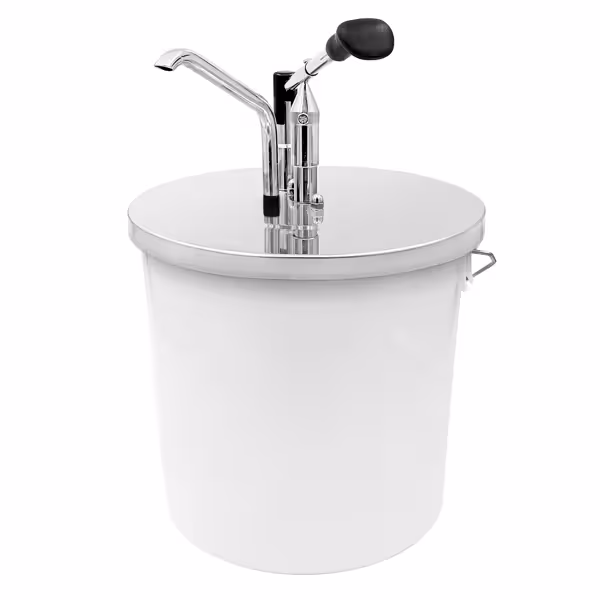 Kastikeannostelija - Ruostumaton teräs - 1 pumppu - 10 l - 267x267x410 mm - yhteensopiva 10 l ämpärin kanssa - einstellbarer Dosierung - ilman säiliötä