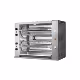 Commercial Gas Chicken Rotisserie Oven - 47.6kW - with 8 Skewers for up to 48 chickens