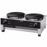 Crepiera professionale - Elettrica - Termostato manuale - Doppia - Ø 400mm