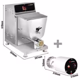 Elektrische Nudelmaschine - 13 kg/h - 750 Watt - Ø 57 mm Düse - inkl. Pastaschneider