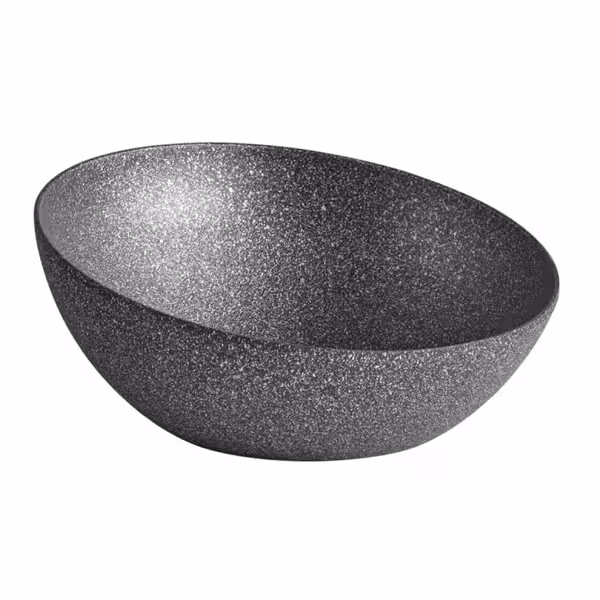 (6 szt.) Miska bufetowa okrągła - FROSTFIRE - Aluminium - 3l - rund - Ø 325mm - Szary nakrapiany