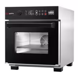 Forno de alta velocidade PROFISSIONAL - 3,4kW - Aço inoxidável - inclui tabuleiro para pizza, cesto antiaderente | 80% de cozedura mais rápida