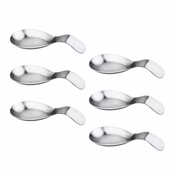 (6 unid) Suporte de colher PREMIUM - Aço inoxidável - pequeno - 220x90x110mm