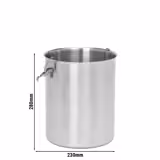 Sausdispenser - RVS - rond - hoogte: 280mm - 10,0 liter