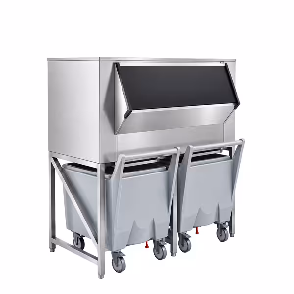 IJsopslagbunker - 400 kg - incl. transportwagen - voor ijsblokjesmachine EWI403VHN, EWMI335 & FEI390