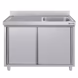 Commercial Sink Cabinet ECO - 1400x700mm - with 1 bowl right-hand
