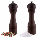 (12 stuks) zout- & pepermolens - ETERNAL - Hout - Hoogte: 230mm - Donkerbruin