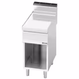 Neutralelemento de bancada Lorenzo 700 - 400x714x1020mm - Aço inoxidável AISI 304 - com rodapé traseiro & cantos arredondados & pés ajustáveis