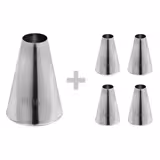 (5 stuks) Spuitmondenset (rond) - rvs - Ø4/7/11/13/15mm