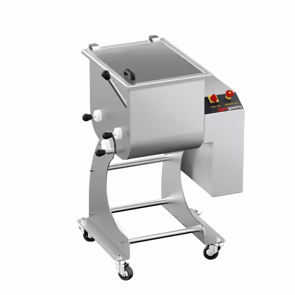 Elektrische Vleesmenger - 50l - 50kg vlees - 1,5kW - voor- & achteruit - kantelbare kom - op wielen