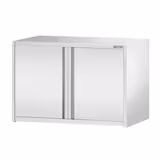 Väggskåp i rostfritt stål PREMIUM - 800x400 mm - med slagdörr - 650 mm hög