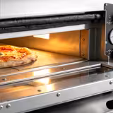Horno para pizza eléctrico - 1 cámara - piedra refractaria - 4x Ø35cm - 400V - Manual - hasta 450°C