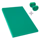Non-slip chopping board – EN 600×400 – HACCP compliant – green