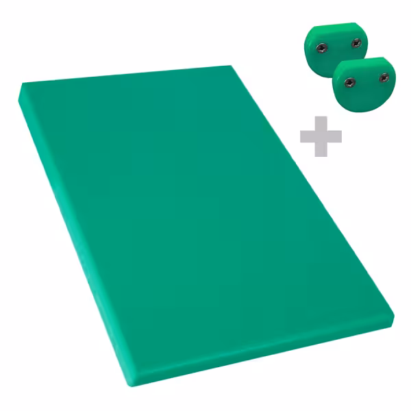 Chopping Board - 600x400mm - Thickness: 20mm - HACCP-Compliant - HDPE - Green