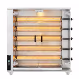 Gas Hähnchengrill - 23,5 kW - mit 5 Spießen für bis zu 25 Hähnchen