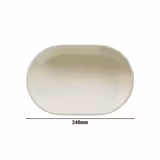 (24 pcs) TEOS | Platter - Porcelain - 240x240mm - Cream