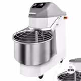 Spiraalkneder - 50l / 32kg - 2 snelheden - met vaste kom & wielstel - timerfunctie - 400V