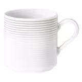 (6 pieces) SELTMANN WEIDEN | Blues Porcelain Coffee Mug with Handle – 280 ml - Pearl Grey