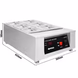 Fonditore di cioccolato professionale a bagnomaria - 6x 1,7l - 1kW