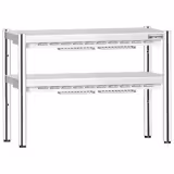 Piano caldo PREMIUM da banco - con 2 emettitori a infrarossi ceramici - 1000x370mm - 2x 700W - 2 piani riscaldati - altezza regolabile