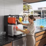 Granitore Professionale da banco - 2x3L - 400W - Digitale - Nero/Argento