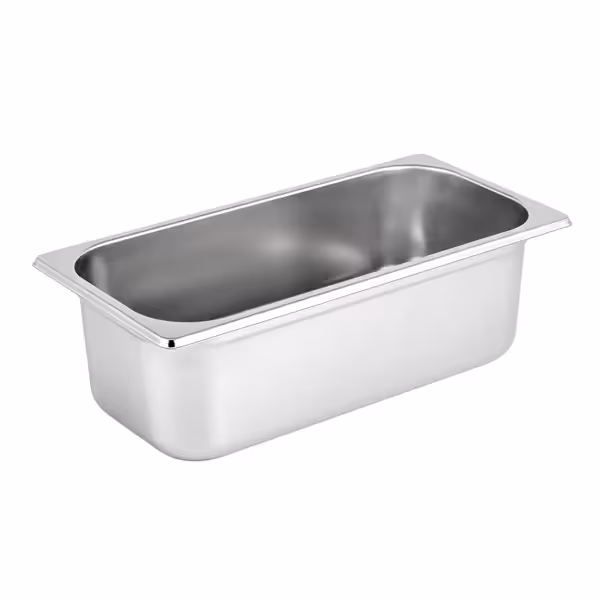 Fagylaltos tégely rozsdamentes acélból - 5 l - 360x165x120 mm