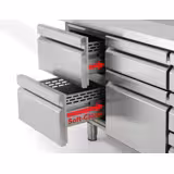 Masă frigorifică Premium PLUS – 1960 x 700 mm – cu 2 uși – 2 sertare – cu rebord