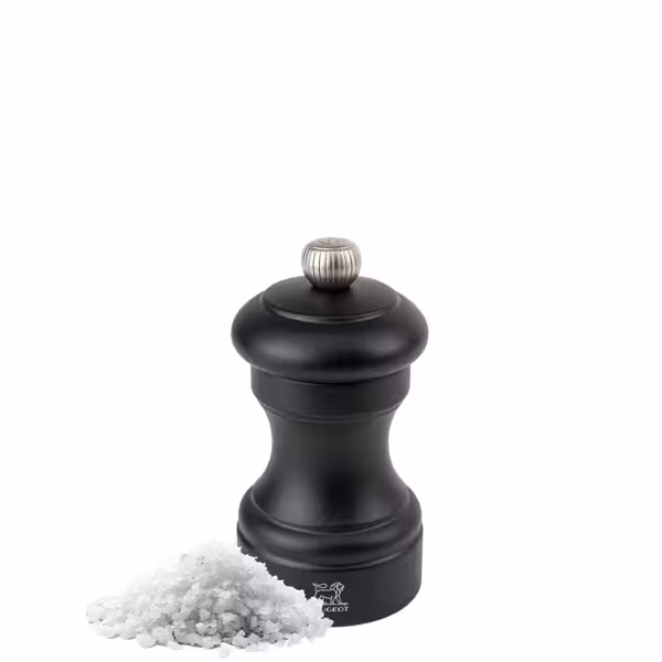 (6 bucăți) PEUGEOT | BISTRO - Râșniță de sare - Lemn - Negru mat - Înălțime: 100 mm