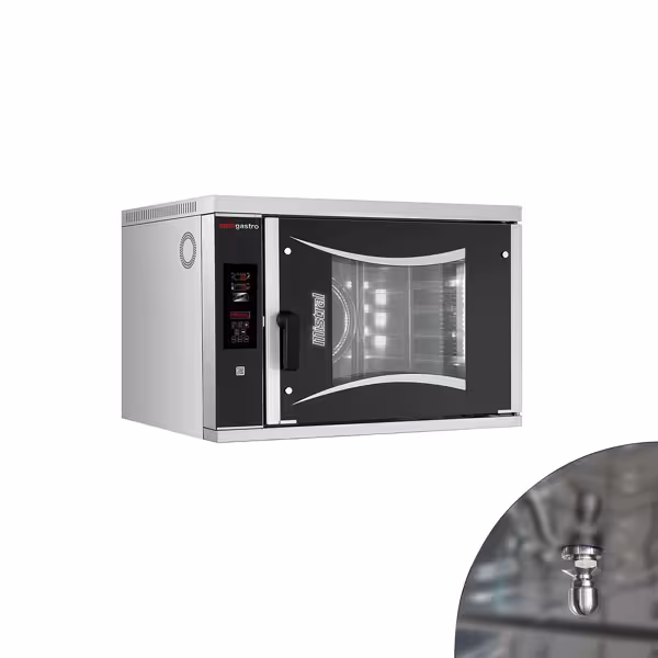 Panadería-Eléctrico- Horno mixto - Digital - 6x EN 600x400 - incl. sistema de lavado automático, bastidor interior & iluminación LED