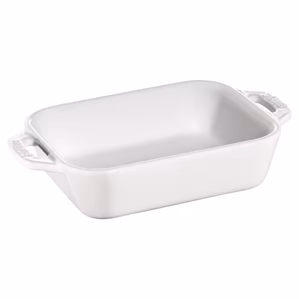 STAUB| Ceramic Rectangular Baking Dish – Pure White - 140×110 mm - Stackable