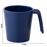 (30 stuks) Herbruikbare mok - 260ml - Blauw