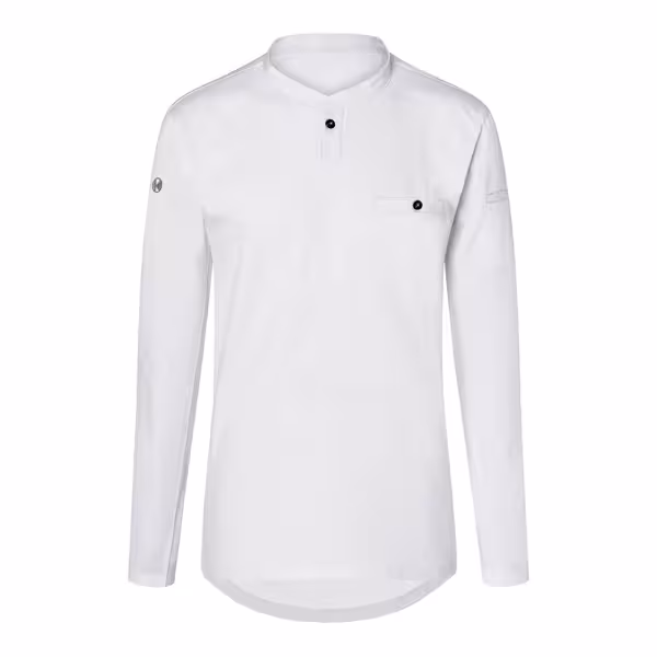 (6 stuks) KARLOWSKY | Lange Mouw Heren Werkshirt Performance - Wit - maat: XS