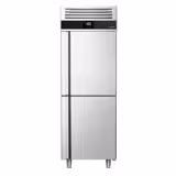 Tiefkühlschrank Edelstahl PREMIUM - GN 2/1 - 700 Liter - mit 2 Halbtüren