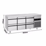 Koelwerkbank PREMIUM - 1865x700mm - met 6 lades