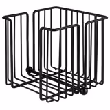(6 szt.) Dyspenser do serwetek - URBAN - Metal - 190x190x180mm - Czarny - na ok. 120 serwetek koktajlowe - z obciążnikiem