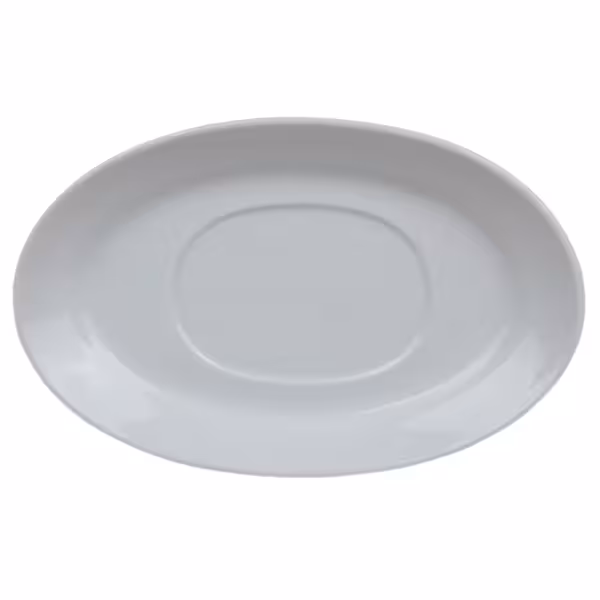 (6 szt.) MIX & MATCH - Spodek do filiżanki Łódka z sosem - Prostokątny - 200x120mm - Biały