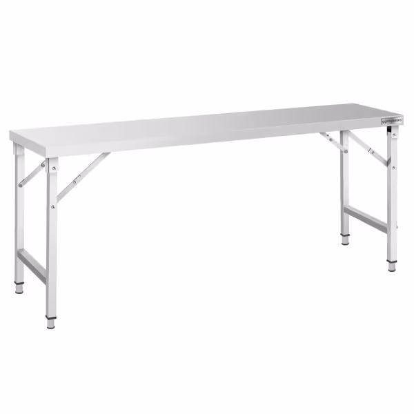 Commercial Stainless Steel Centre Table - 2000x700mm - Foldable
