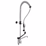 Monobloc pre-rinse spray unit 3000 - wall-mounted - with single-lever mixer tap, swivel spout, rinse spray gun, flexible hose & wall bracket included - height 1150mm